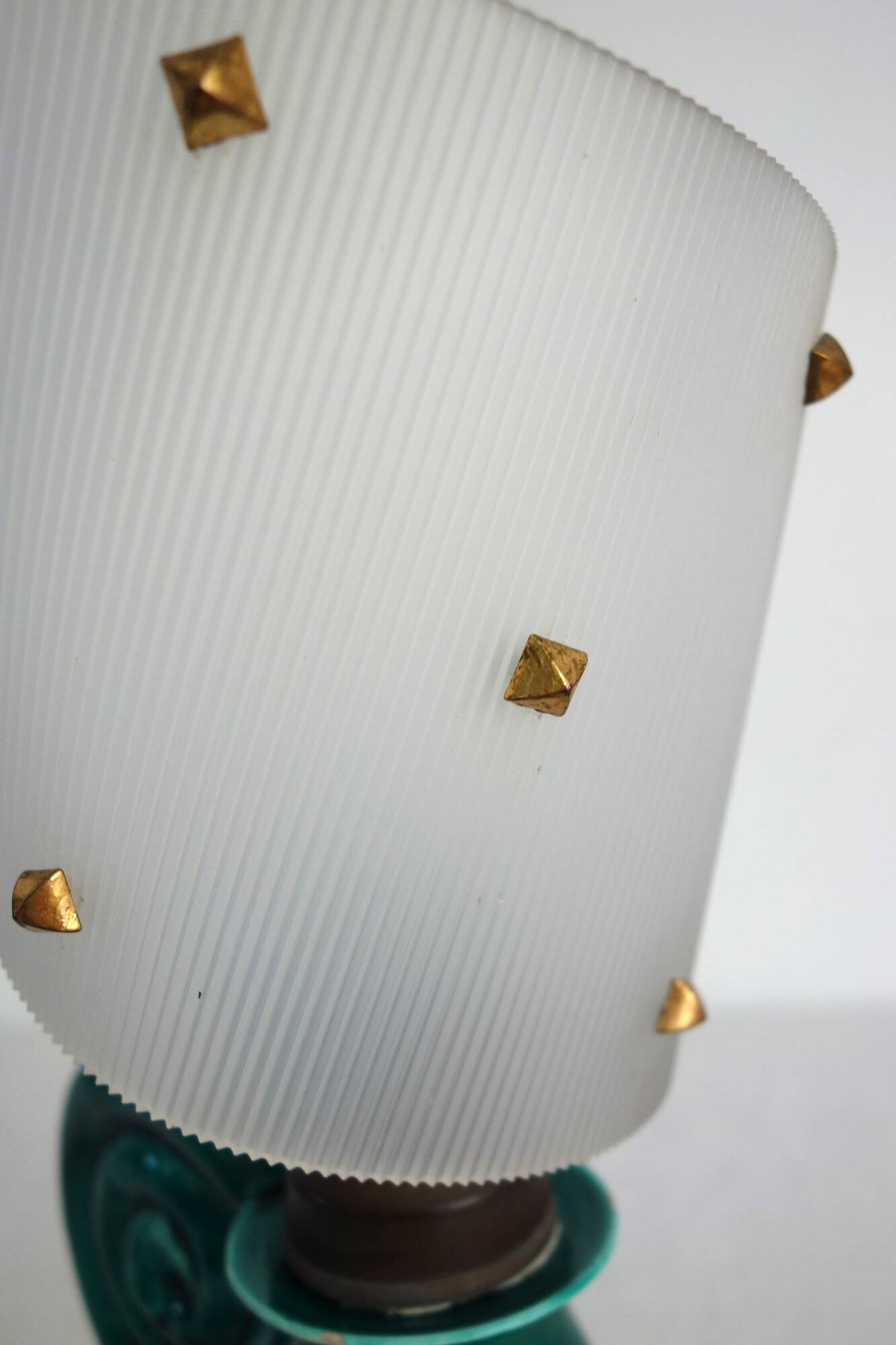 Table lamp ceramic and plastic 1950s