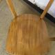 Série de 3 chaises bistrot en bois vintage