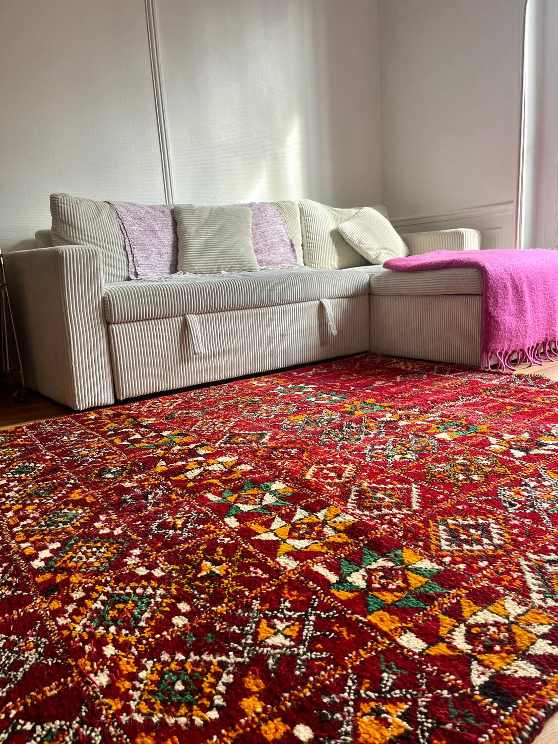 Vintage red Berber rug 170 x 230