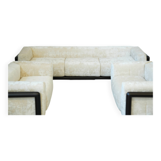 Ensemble Canapé et Fauteuil « Cornaro » 1973 par Carlo Scarpa pour Gavina