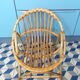 Fauteuil corbeille enfant en rotin