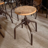 Adjustable industrial stool