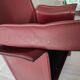 Bordeaux leather armchair by Tito Agnoli for Matteo Grassi, Italy