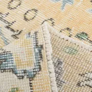 5x9 Vintage Persian Pale Yellow Rug, Rugs For Living  Room Carpet, 169x271