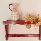 Etagère murale en bois rouge grenat