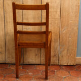 Set of 4 chairs period Reconstruction, solid wood