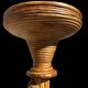 Twisted Rattan Column from the 60s Italy