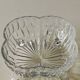 Large candy box in cut Bohemian crystal. Floral/Star motifs