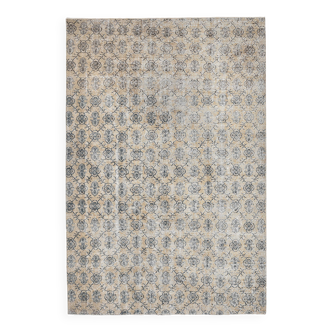 Tapis turc moutarde clair et noir 215x296 cm SK 240852