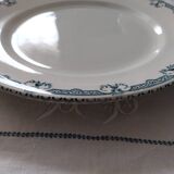 Ancien grand plat terre de fer Parmentier Salins