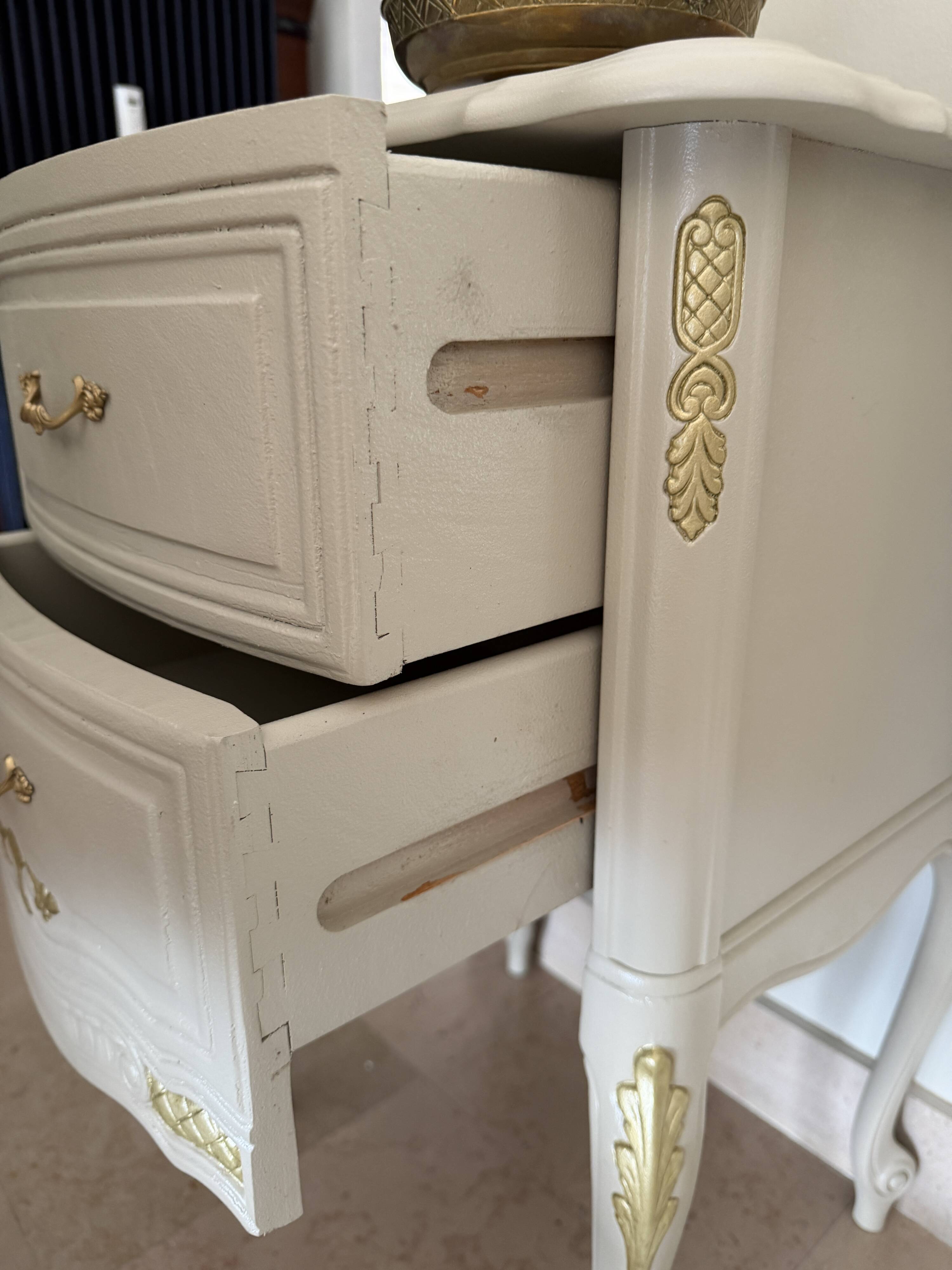 Renovated Louis XV style bedside tables - Elegance & character