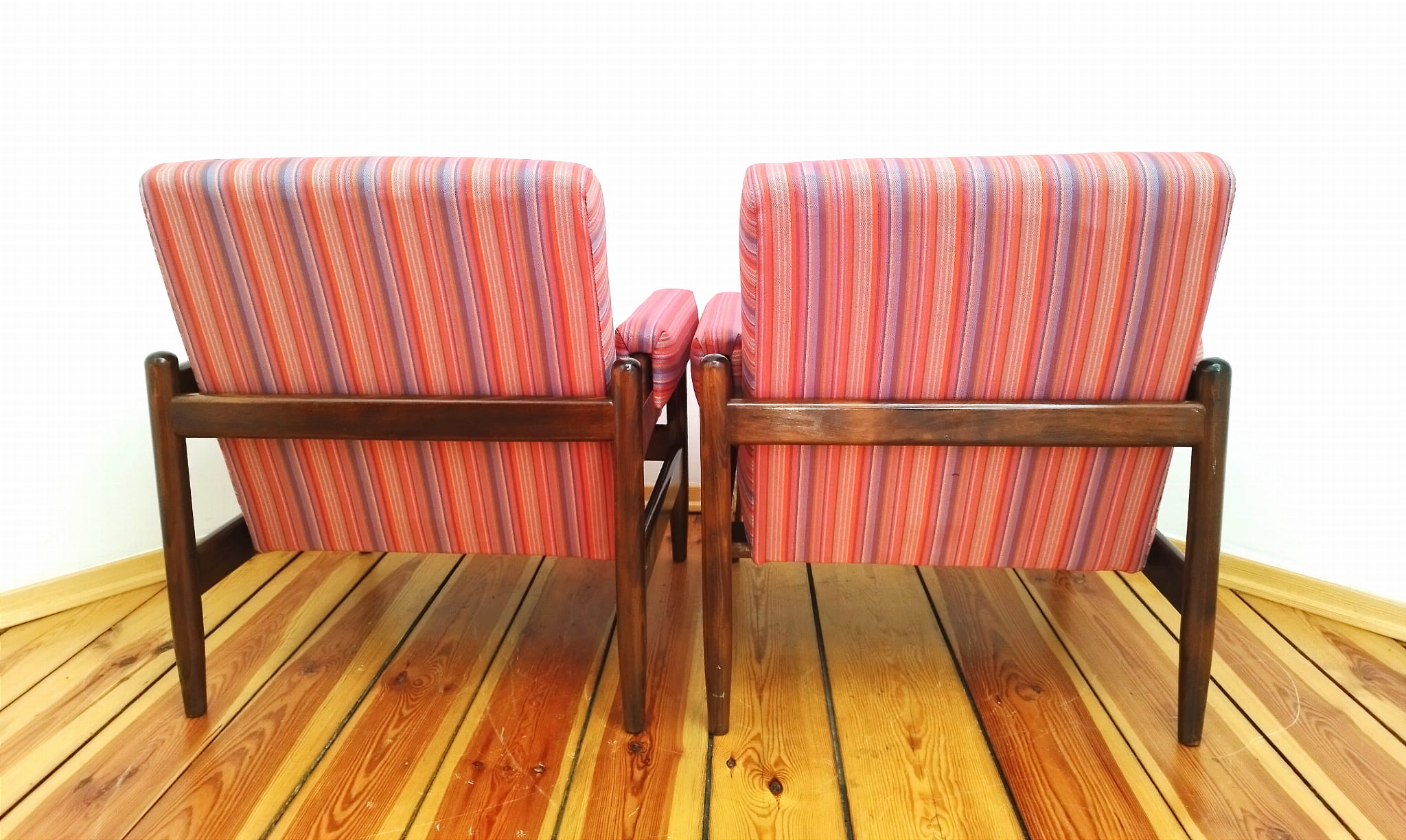 A pair of armchairs, vintage, 60s