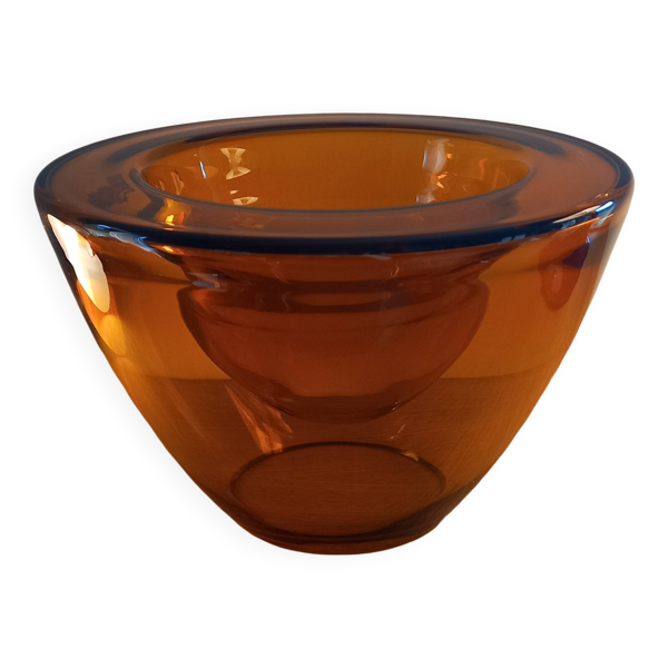 Coupe en verre ambré début 2000's