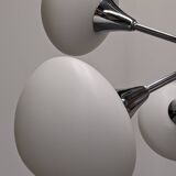 Space Age Sputnik chandelier with 6 lights, 50s-60s