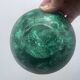 Bowls in natural malachite with brass edges - 1970s