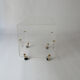 side table on wheels in plexiglass designed by David Lange 1970