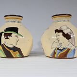 Pair of Earthenware Vases, Henriot Quimper – Mid 20th Century