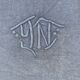 6 NG monogram navy towels, lilies weaving art, damask cotton