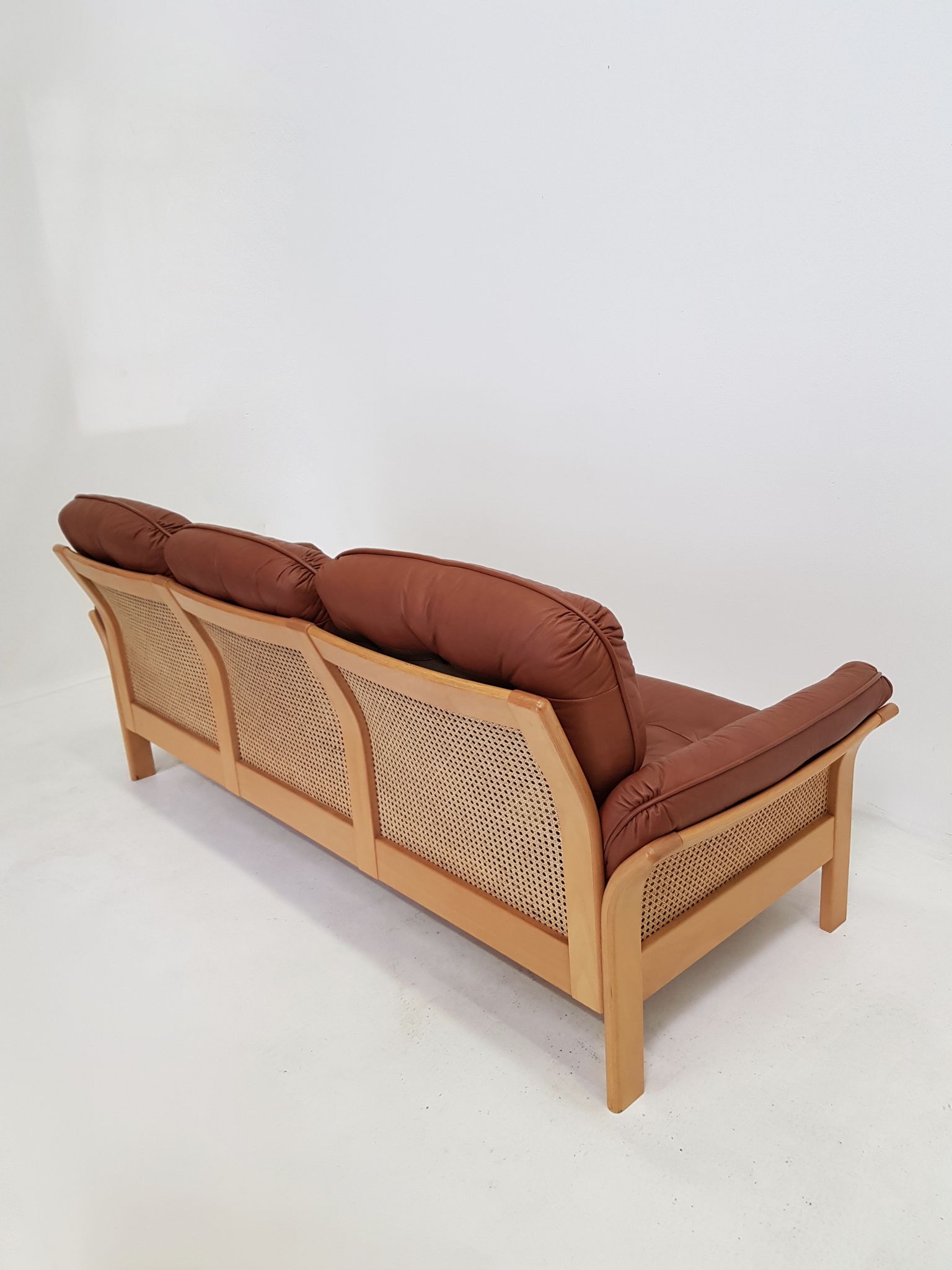 Sofa edited by Ulferts Sweden Wooden Structure, canna 1960s
