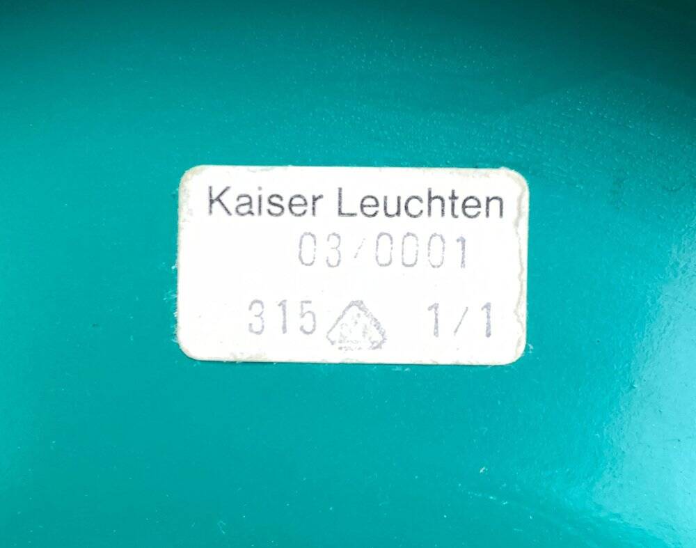 Mid-century German space-age suspension by Kaiser Leuchten, 1960s, set of 2.