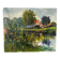 The Eure in Criqueboeuf, oil on canvas signed Quesney, 2000