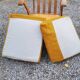 Sleigh armchair of the 40s/50s in oak