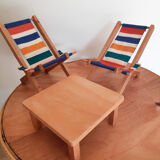 Wooden doll garden furniture