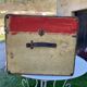 Antique wooden travel trunk