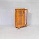 Art Deco burl walnut and glass cabinet