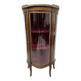 Vitrine Galbée de style Napoléon III en Acajou et Placage XX siècle