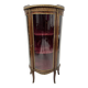 Napoleon III style curved display case in mahogany and veneer, 20th century