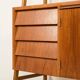 Scandinavian mid century bookcase with a desk, Sweden 1960s