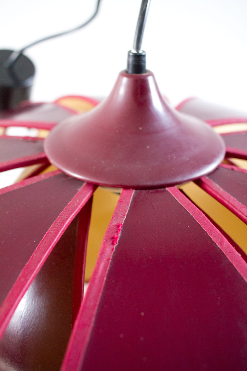 Large double corolla lotus hanging lamp