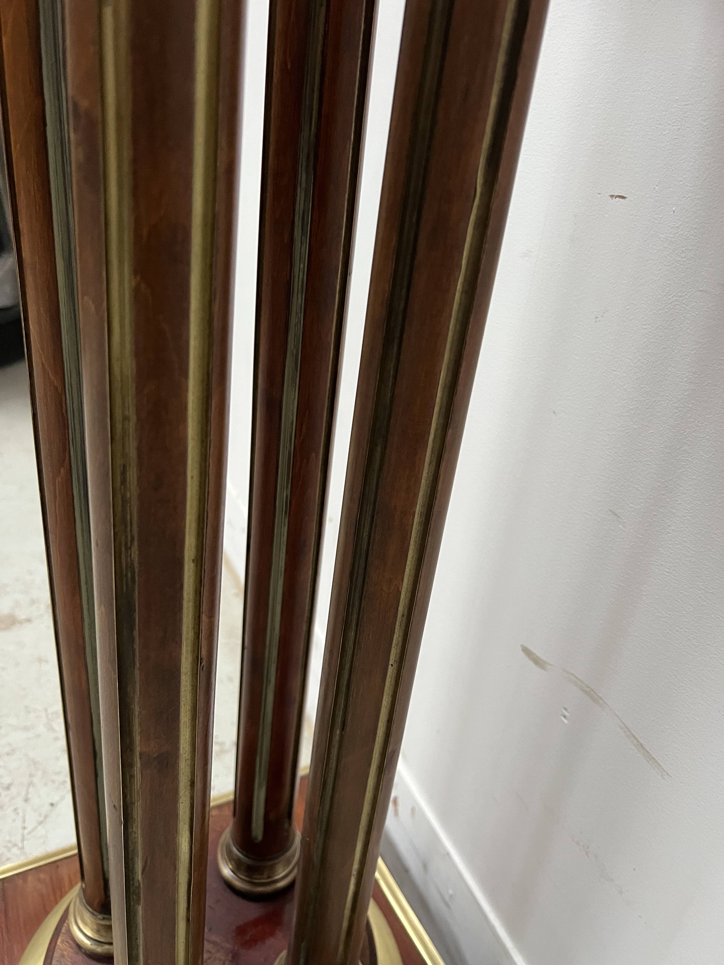 Napoleon III style mahogany display column, 20th century