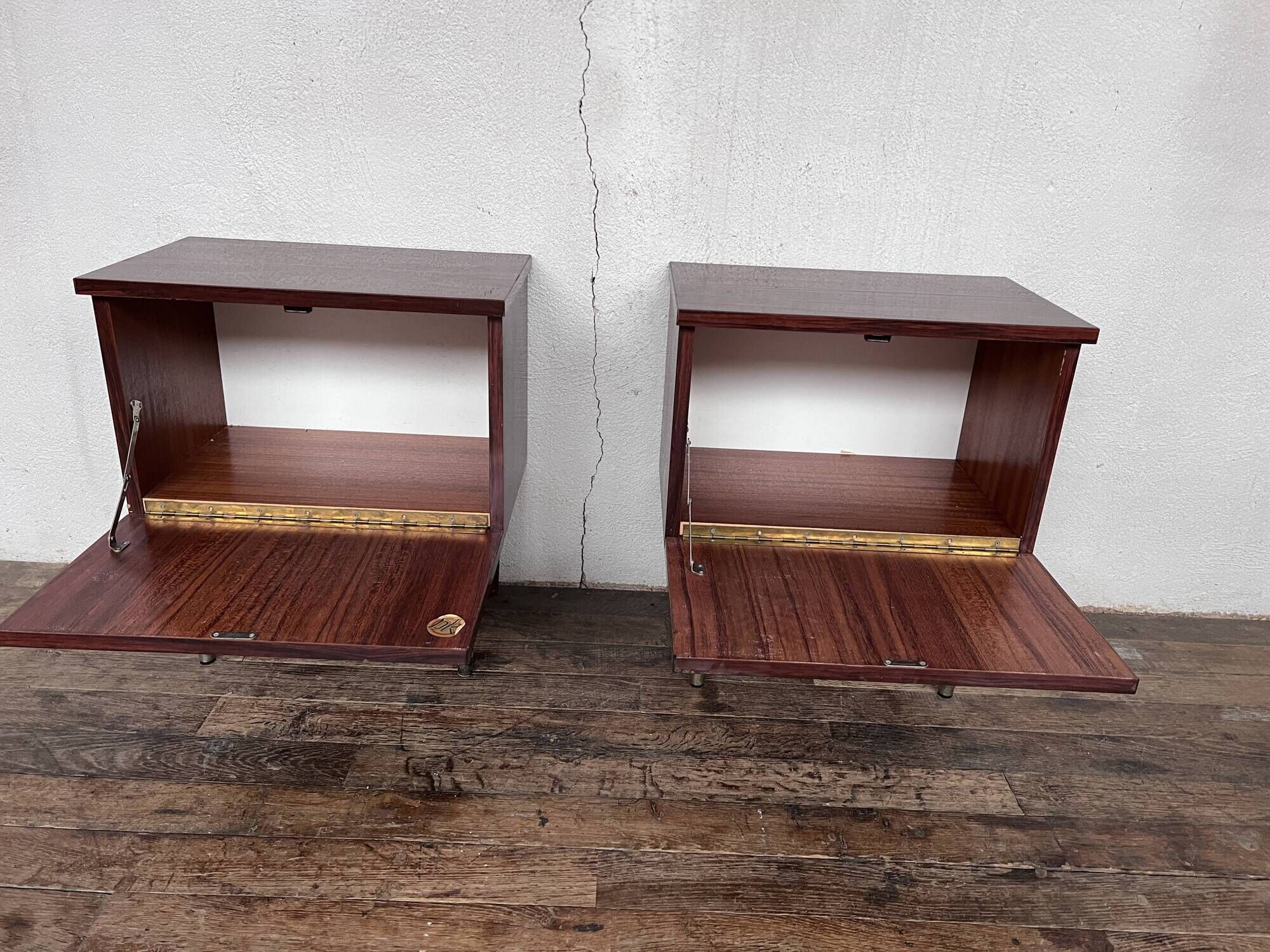 Pair of bedside tables rosewood