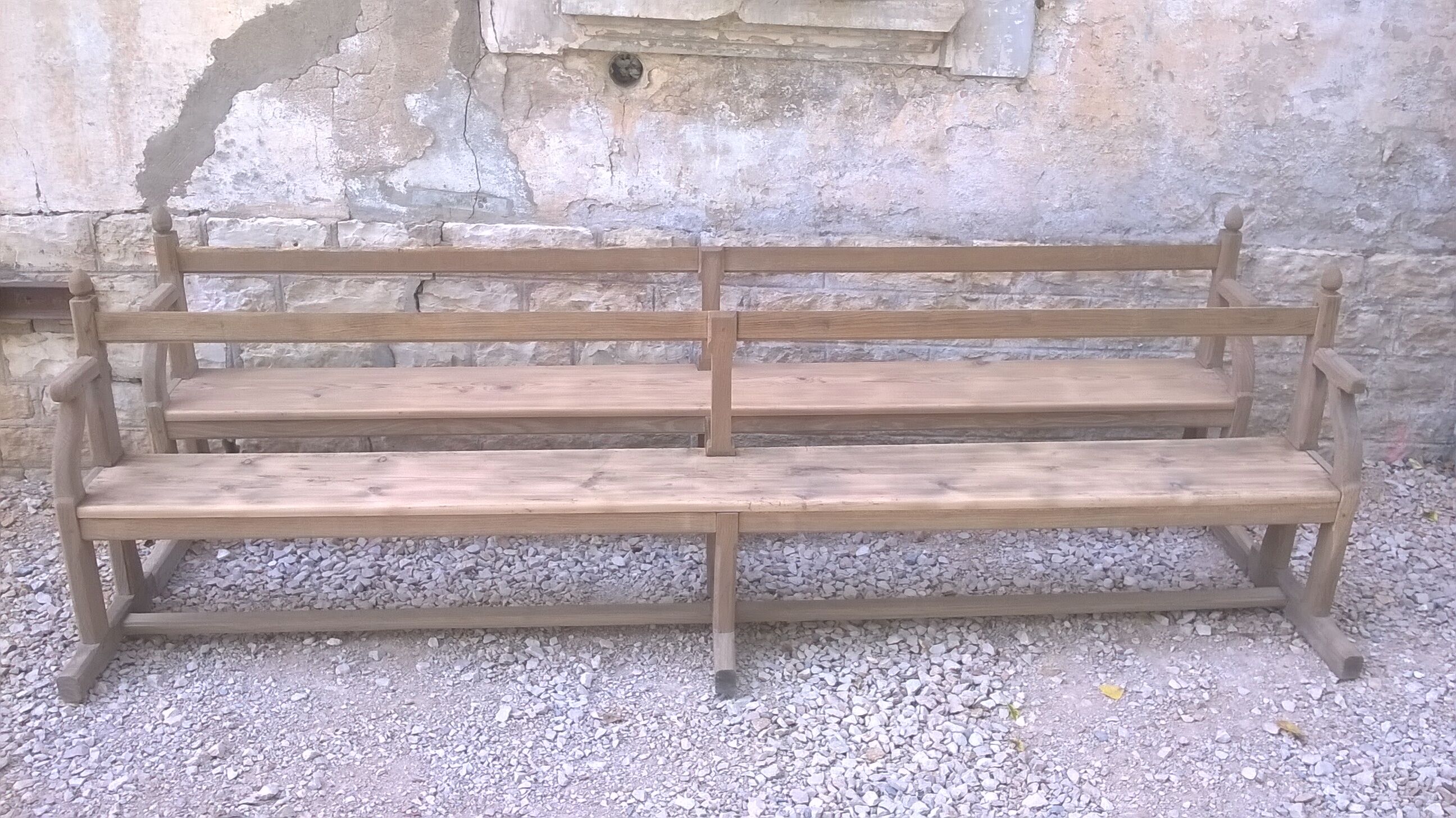 Paires grand banc d'église