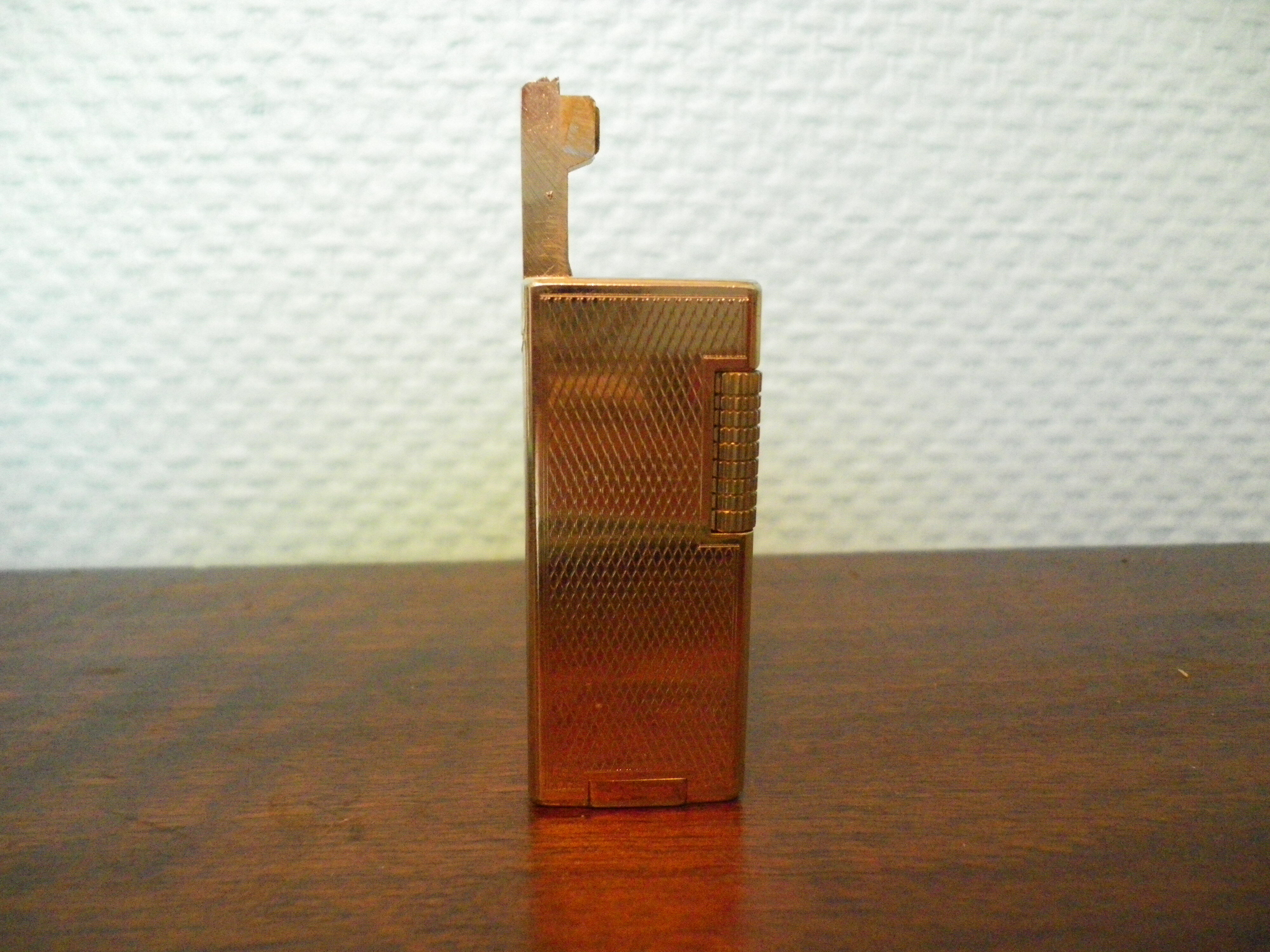 Vintage lighter "Colonel Five", gold metal, with original box