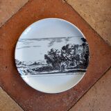 6 white plates decorations engravings Piranese
