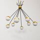 Italian Brass Sputnik Chandelier In Stilnovo Style