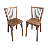 Pair of Baumann bistro chairs