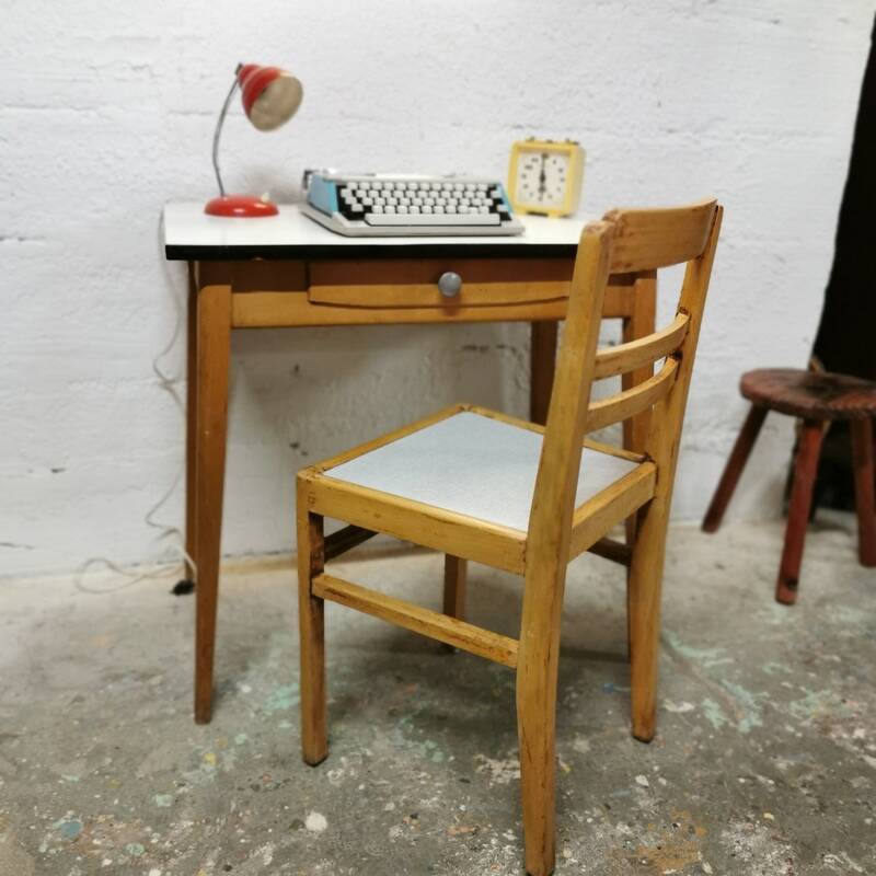 Vintage wood and Formica table