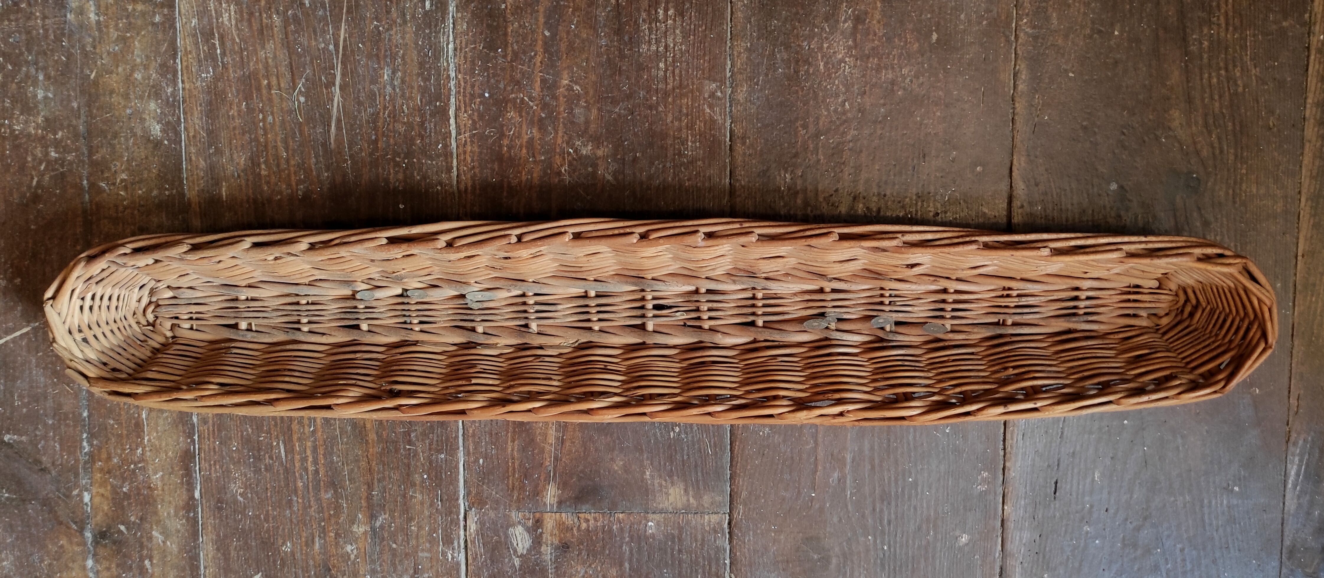 Vintage French baguette basket