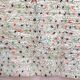Moroccan Berber carpet Beni Ouarain ecru with colorful polka dots 2.47x1.55m