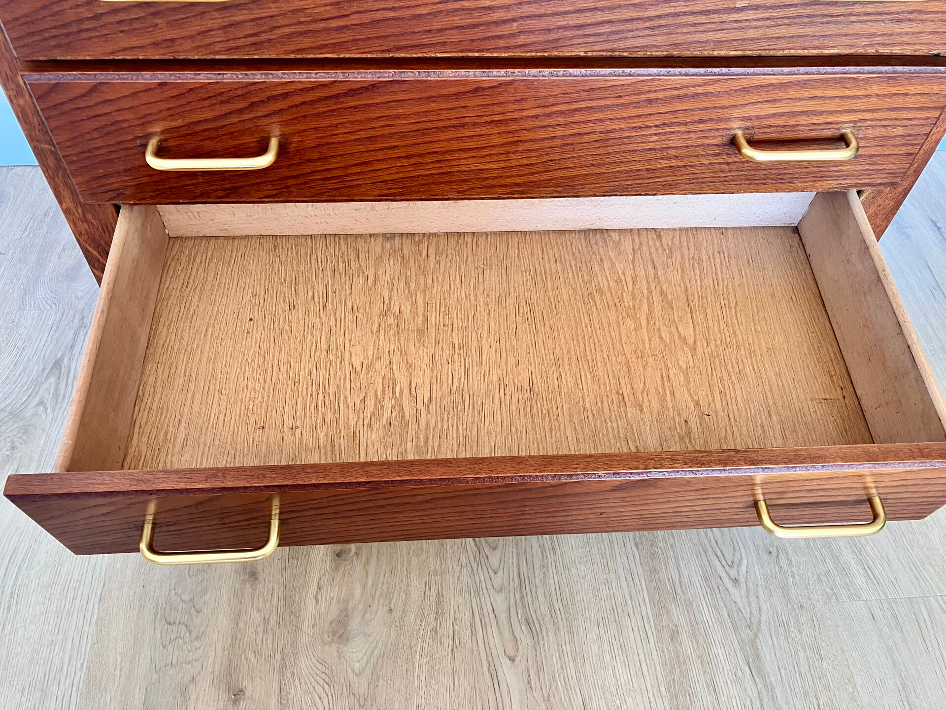 1970s wooden library buffet