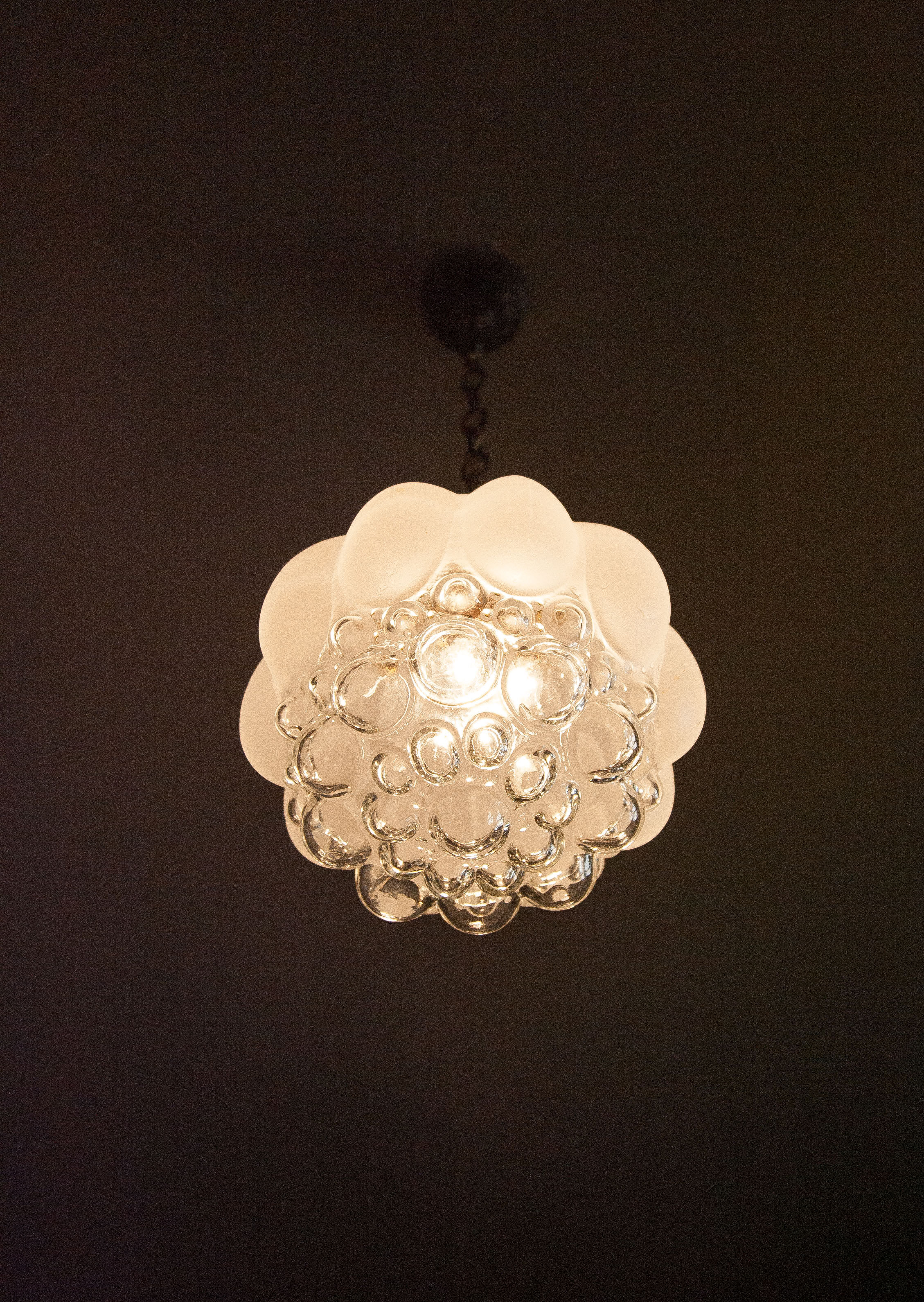 Vintage, old Suspension suspension, globe glass bubble, bubble lamp, shabby chic, interior decoration, for light, ceiling light