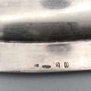 Silver metal tray. Art deco. Armand Frénais