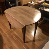 Vintage folding table in solid oak