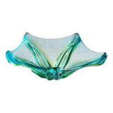Sommerso murano glass pocket empty cup