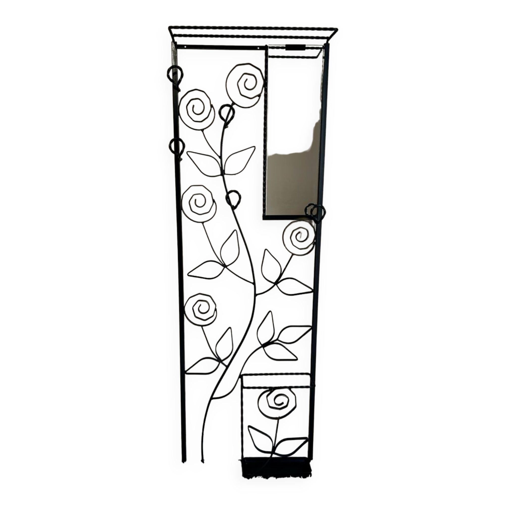 Porte manteau fer forgé années 60