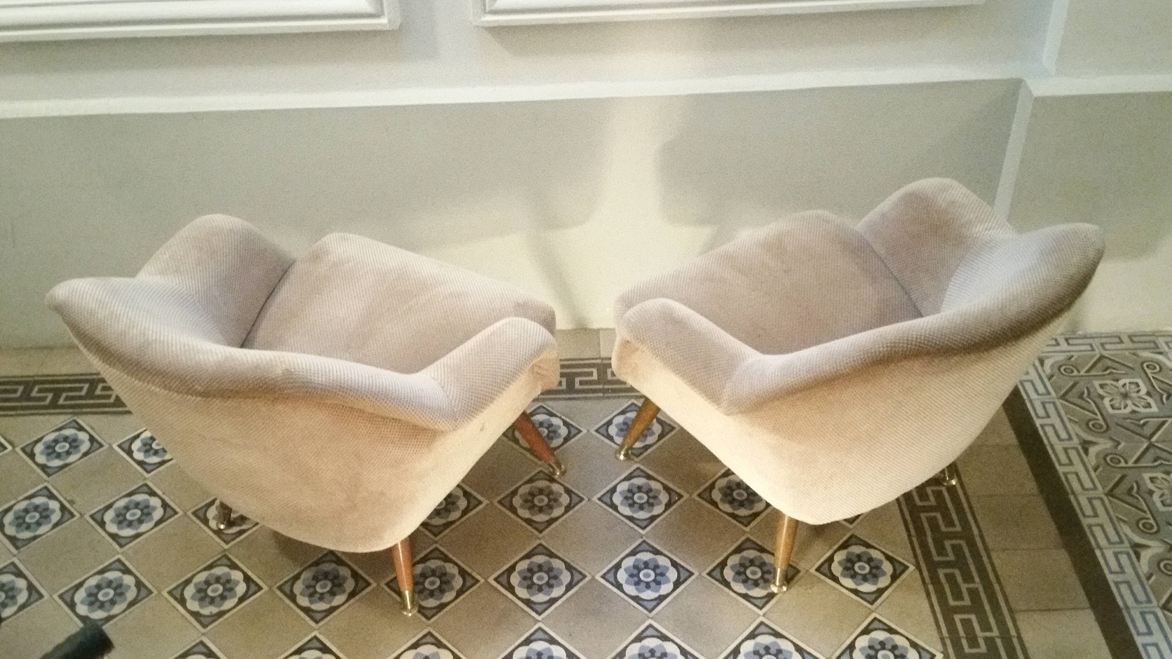 1/3 Club Chair organic restored 50-60 years